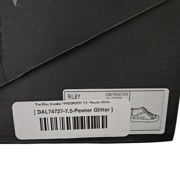 SHUSHOP Sneakers The Riley Pewter Glitter Size 7.5 Worn Once - Picture 5 of 7